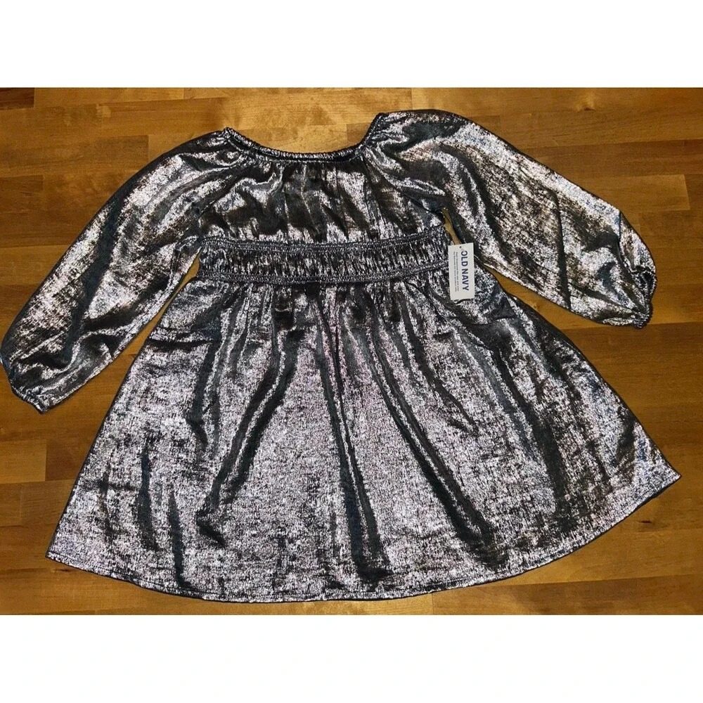 Toddler girls silver Old Navy dress brand new with tags size 4T